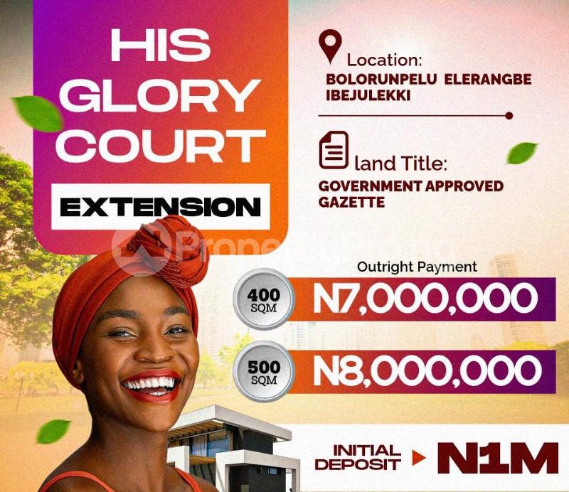 Land in Eleranigbe IbejuLekki Lagos Land for sale in ibejulekki