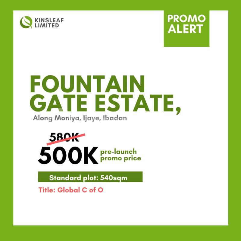 Land for sale Along Moniya, Ijaye Iseyin Road Akinyele Oyo