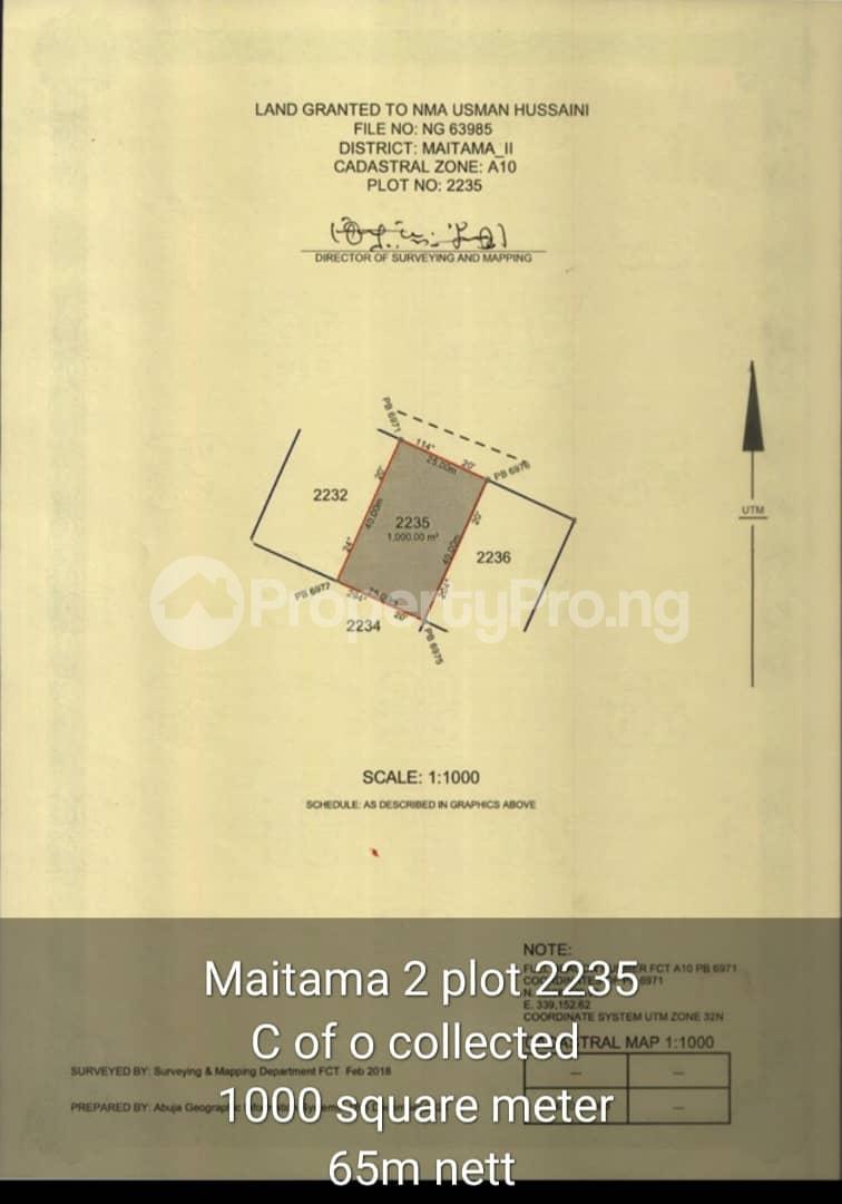 Land for sale Maitama Ii Maitama Abuja - 0