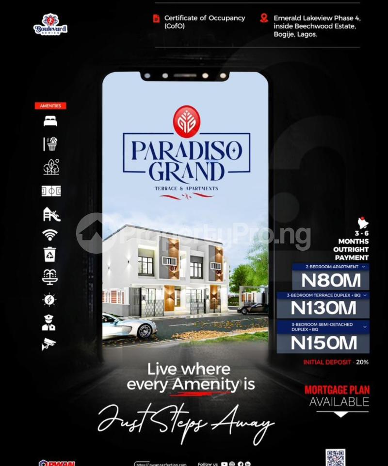 House for sale Bogije Inside Beach Wood Estate Awoyaya Ajah Lagos