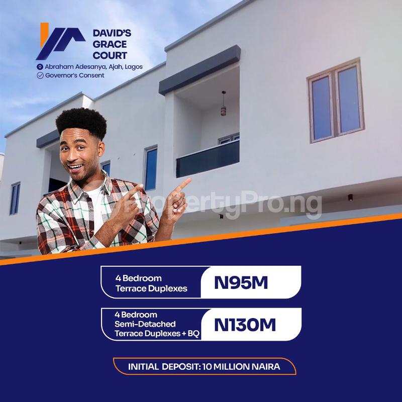 4 bedroom House for sale Victory Estate Abraham adesanya estate Ajah Lagos