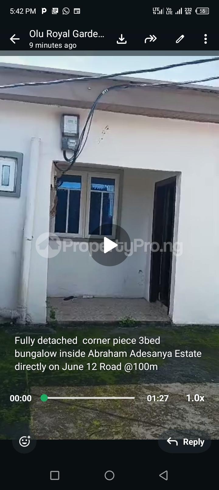 3 bedroom House for sale Abraham Adesanya Estate Abraham adesanya estate Ajah Lagos