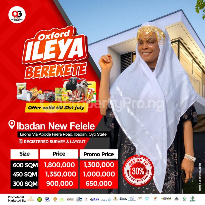 Land for sale Laonu Via Abaode Faera Road Ibadan Oyo