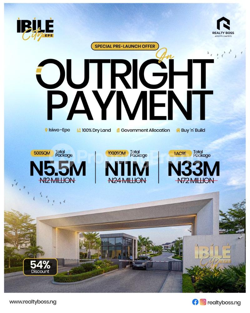 Land for sale Ibile City Epe Isiwo, Epe Boundary Epe Lagos - 0