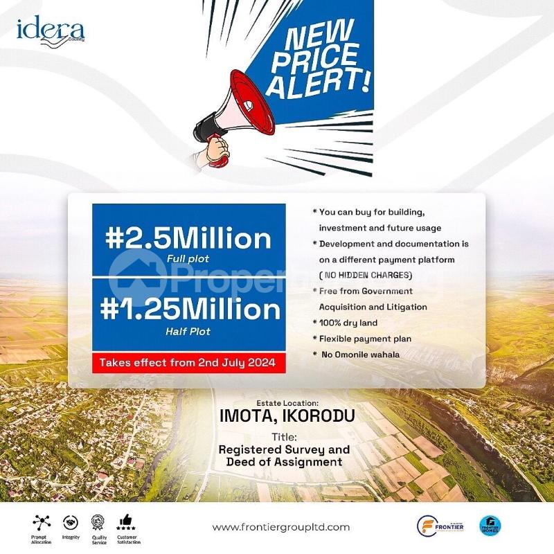 Land for sale Idera County Estate, Imota, Ikorodu Lagos