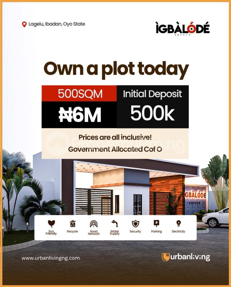 Land for sale Ibadan–iwo Road, Lagelu, Ibadan, Oyo State Iwo Rd Ibadan Oyo
