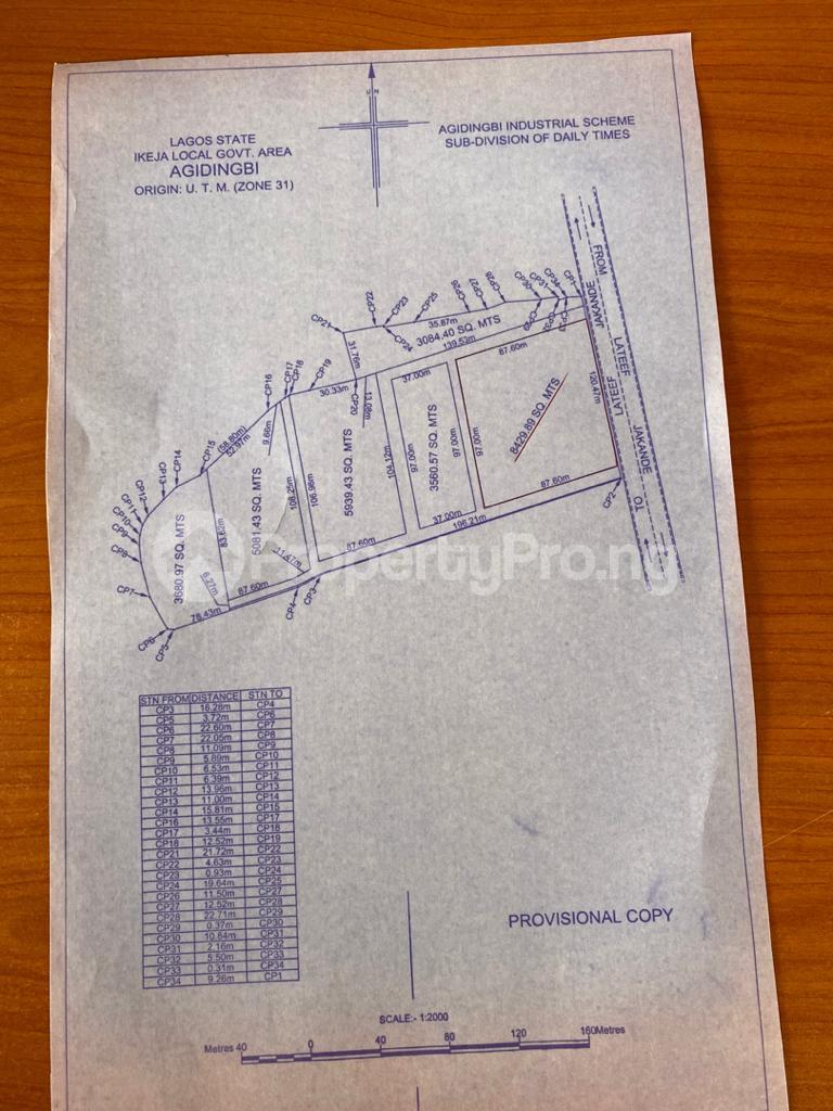 Land for sale Agidingbi Industrial Scheme Agidingbi Ikeja Lagos