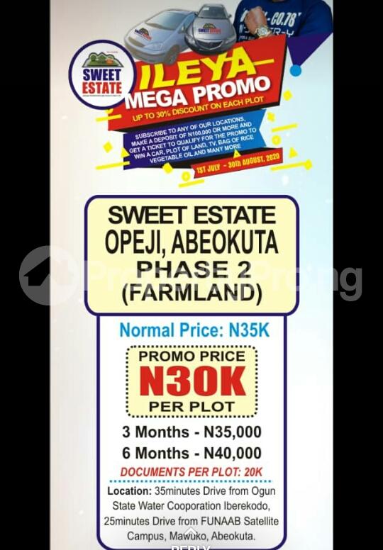 Land for sale Opeji, Abeokuta Abeokuta Ogun
