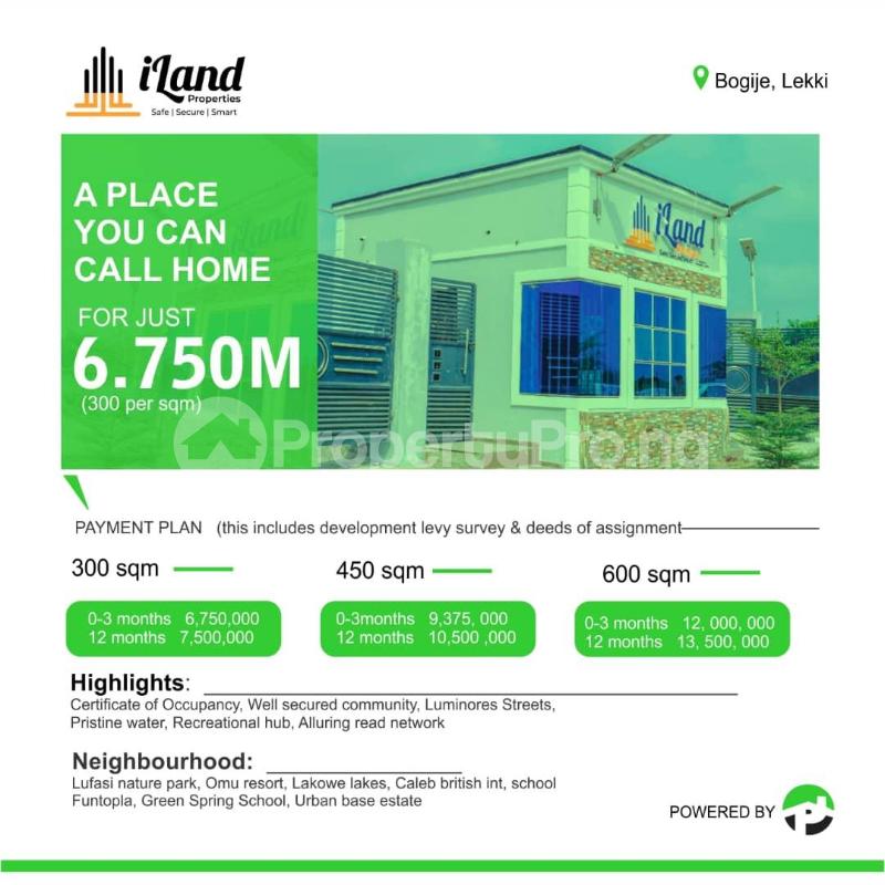 Land for sale Bogije Sangotedo Lagos