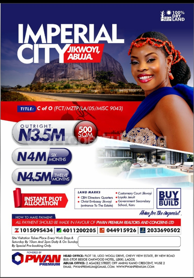 Land for sale Jikwoyi Jukwoyi Abuja