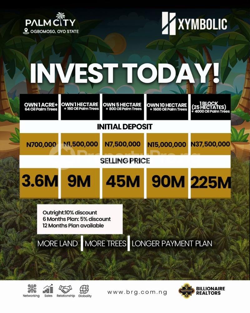 Land for sale Palm City, Ogbomosho South Oyo