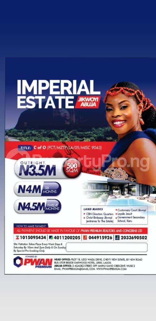 Land for sale Jikwoyi, Abuja. Fct Jukwoyi Abuja