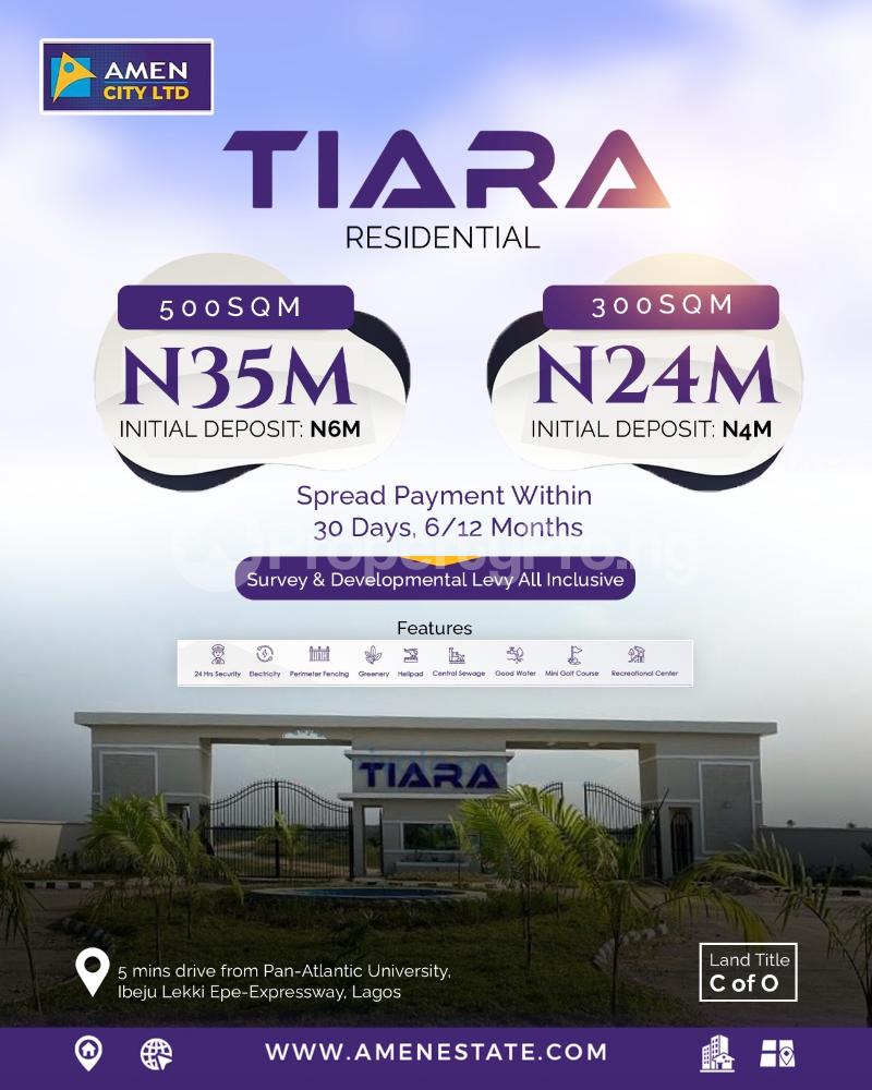 Land for sale Tiara Estate Opposite The Airport, Ikegun Ibeju-Lekki Lagos - 0