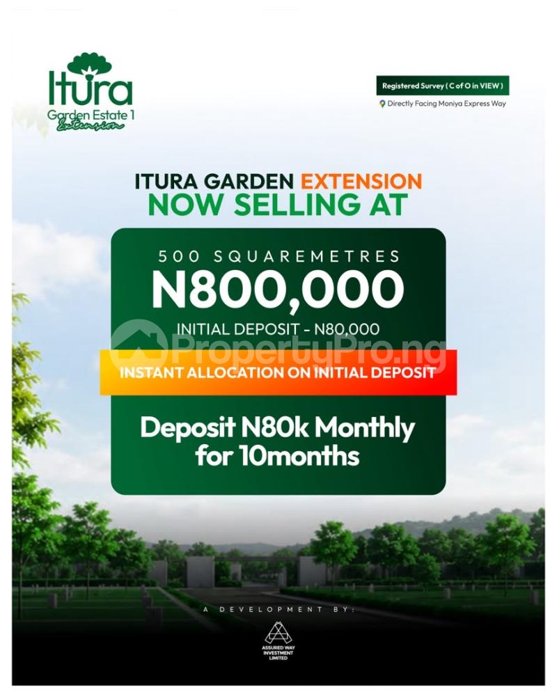Land for sale Moniya Ibadan Oyo