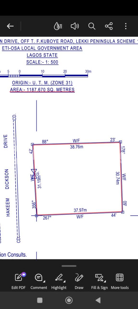 Land for sale Hakeem Dickson Lekk Phase 1 Right Side Lekki Phase 1 Lekki Lagos