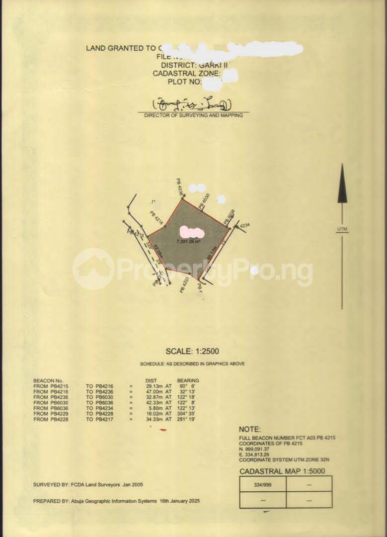 Land for sale Garki 2 Abuja