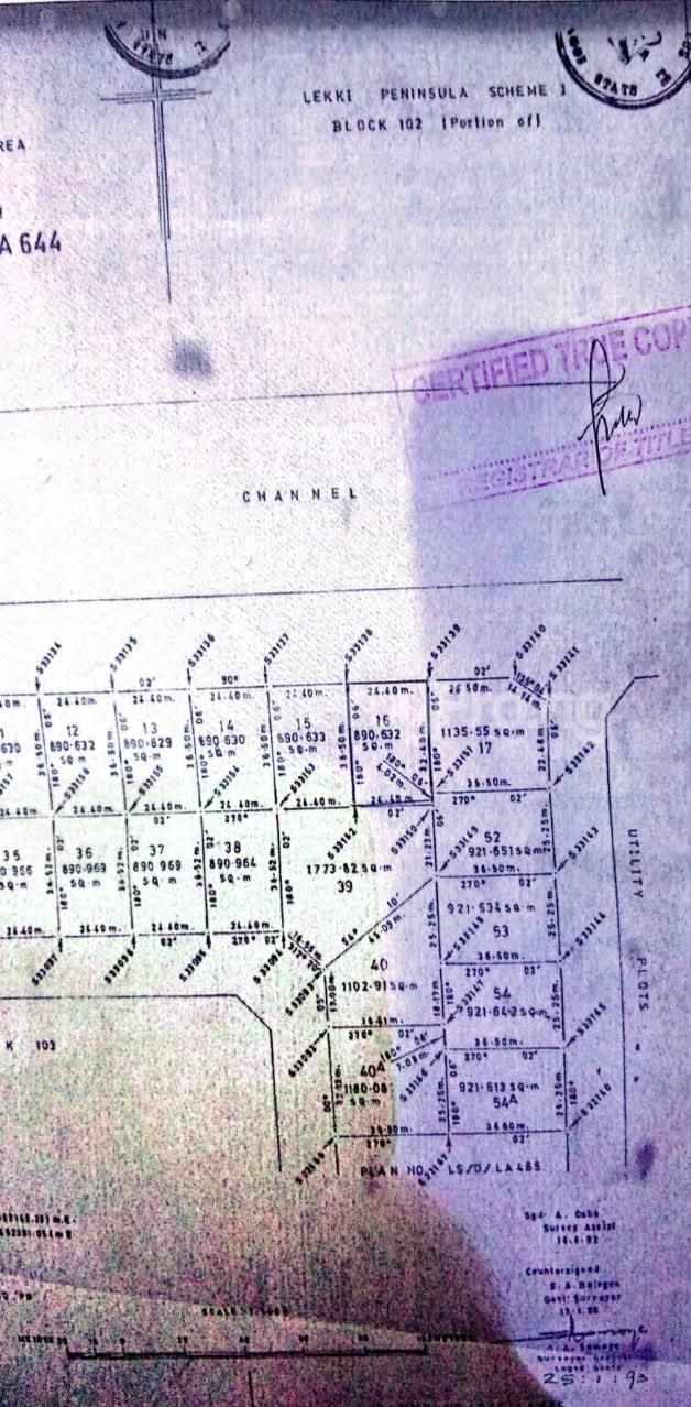 Land for sale Lekki 1 Lekki Phase 1 Lekki Lagos