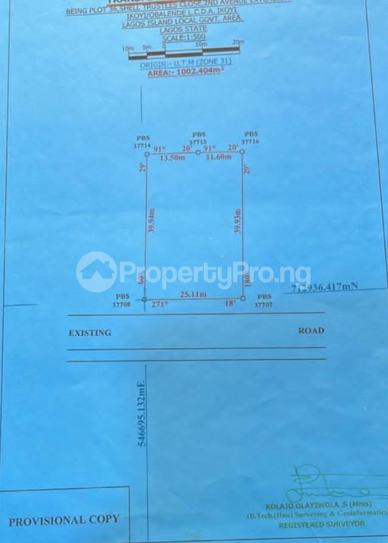 Land for sale 2nd Avenue Extension Ikoyi Lagos