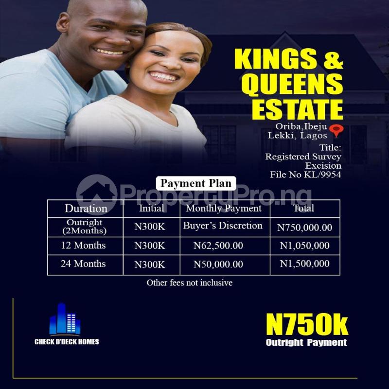 Land for sale Elerangbe Ibeju Lekki Lagos Ibeju-Lekki Lagos - 0