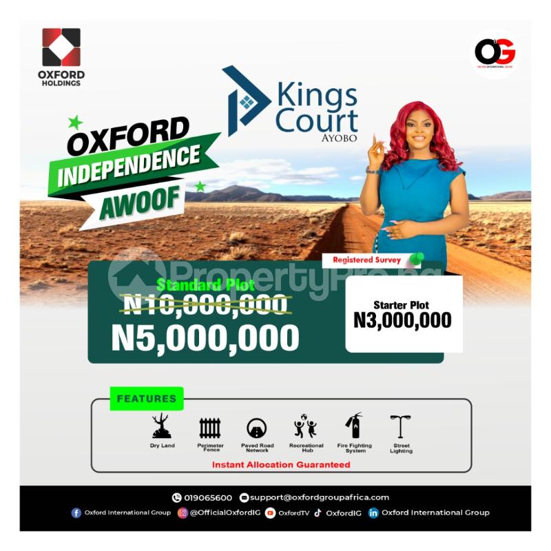 Land for sale Kings Court Ayobo Ipaja Lagos