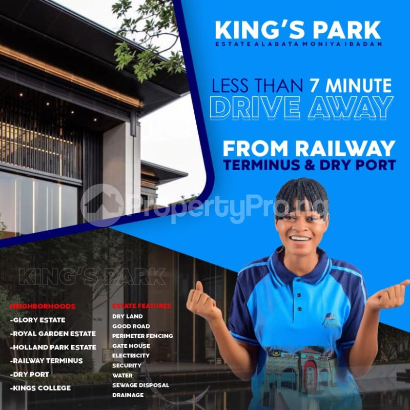 Land for sale Lagos/ibadan Railway Terminus, Dry Port,pacesetter Estate, Blossom Estate, Holland Park Estate, Glory Estate. Akinyele Oyo