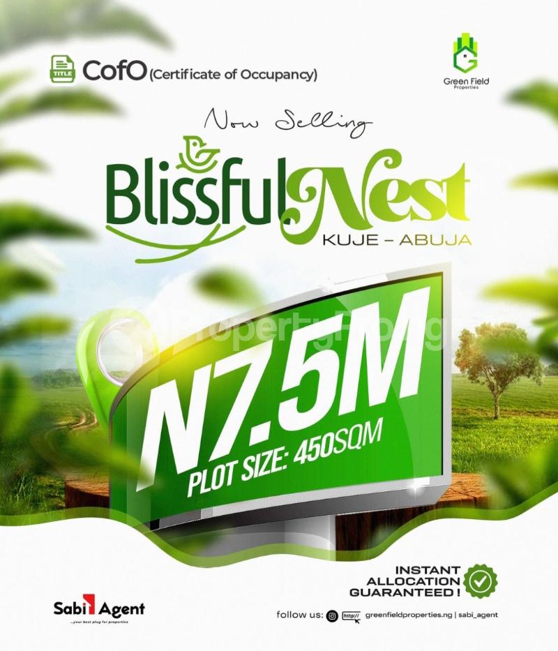 Land for sale 10 Min To Nnamdi Azikiwe International Airport, 3min To Kuje General Hospital Kuje Abuja