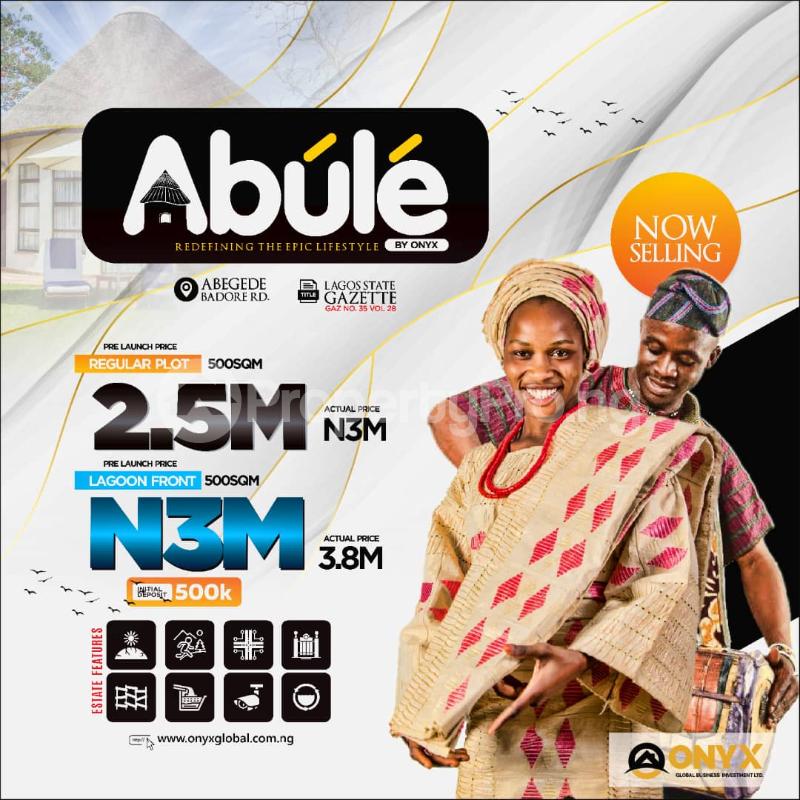 Land for sale Abegede Badore Badore Ajah Lagos