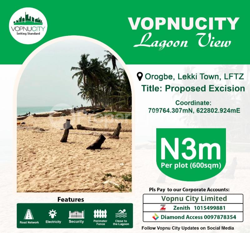 Land for sale Orogbe Free Trade Zone Ibeju-Lekki Lagos