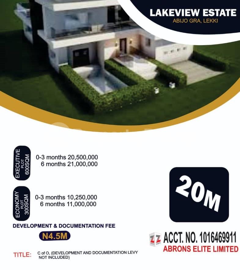 Land for sale Inside Hope Ville Estate/lakeview Abijo Ajah Lagos