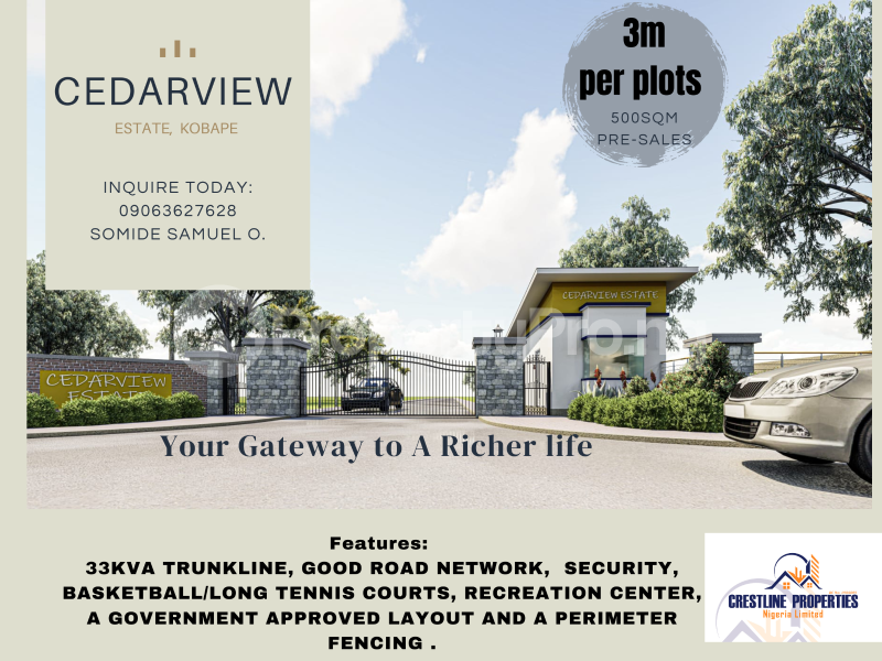 Land for sale Cedarview Estate Abeokuta Ogun - 3