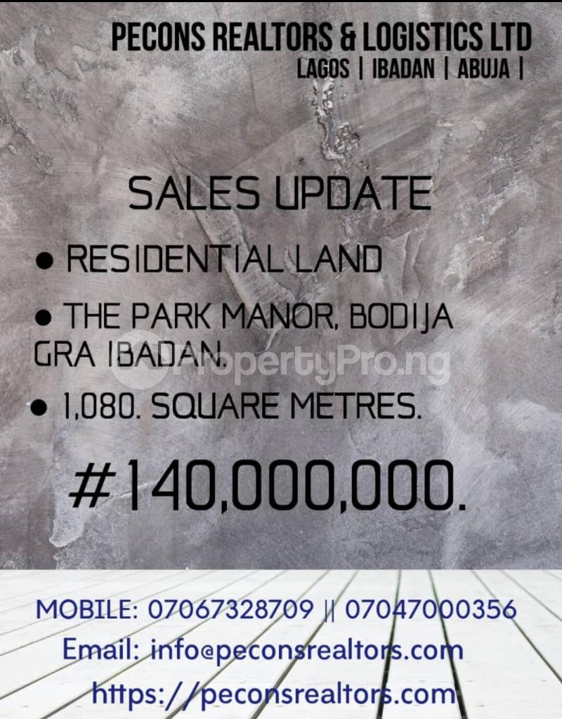 Land for sale The Park Manor Gra (trans Amusement Park) Off Samonda Drive Samonda Ibadan Oyo - 0