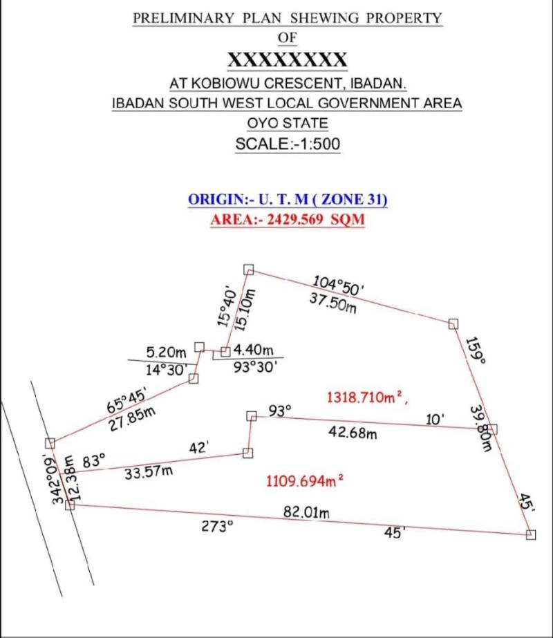 Land for sale Kobiowu Crescent Gra Iyanganku Ibadan Oyo