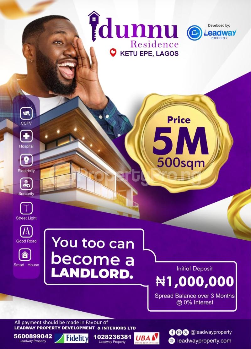 Land for sale Ketu Epe Lagos Epe Lagos