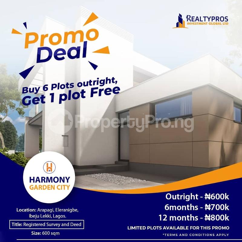 Land for sale Arapagi Eleranigbe Ibeju Lekki Lagos Eleranigbe Ibeju-Lekki Lagos