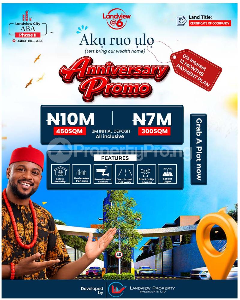 Land for sale Ogbor Hill Aba Abia