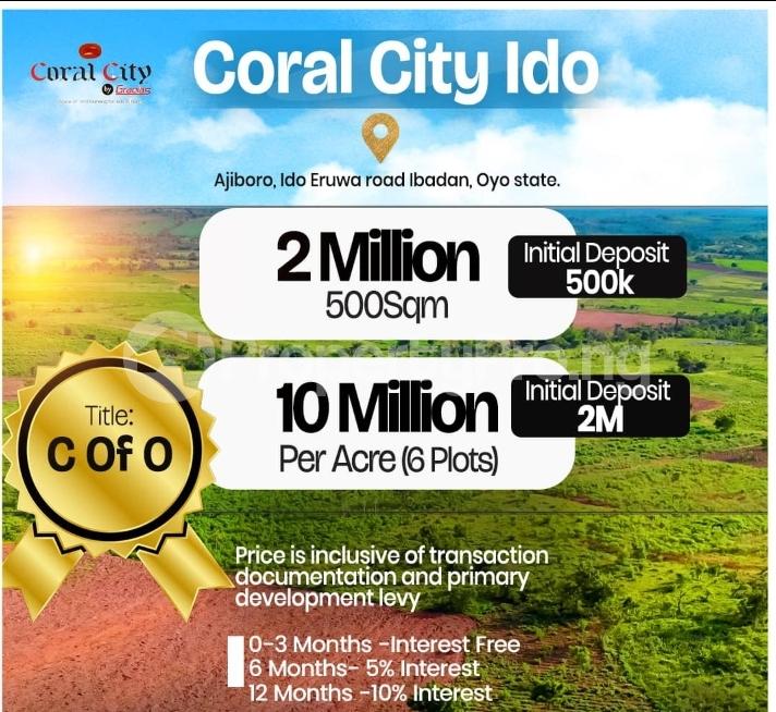 Land for sale Ajiboro, Ido Eruwa Road, Ibadan Oyo - 1