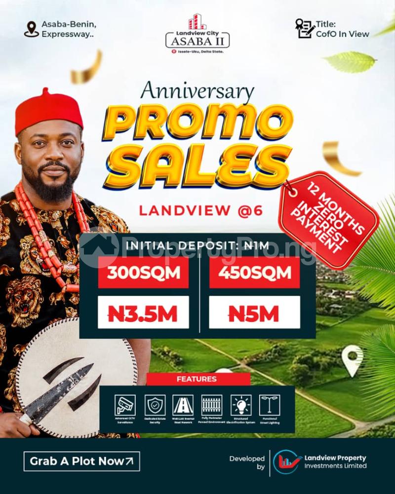 Land for sale Asaba Benin Express Road Asaba Delta