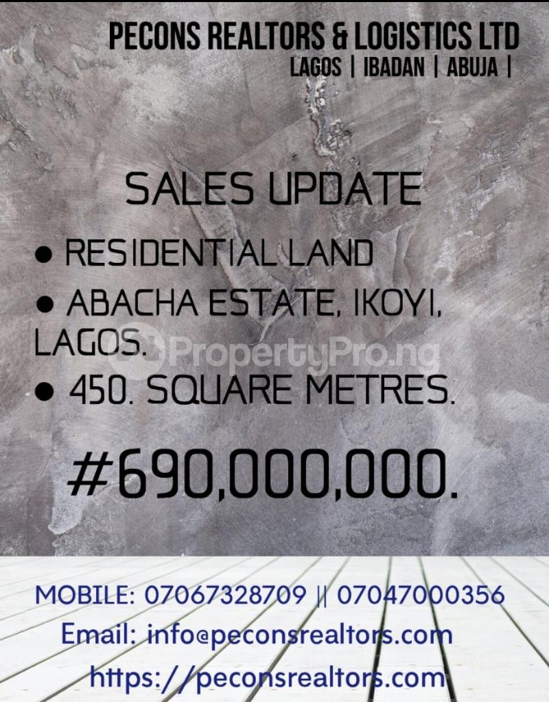 Land for sale Abacha Estate Ikoyi Lagos