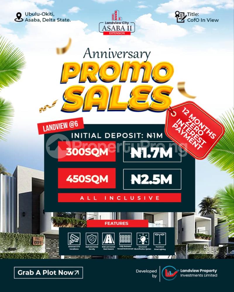Land for sale Ubulu Okiti Asaba Delta State Asaba Delta
