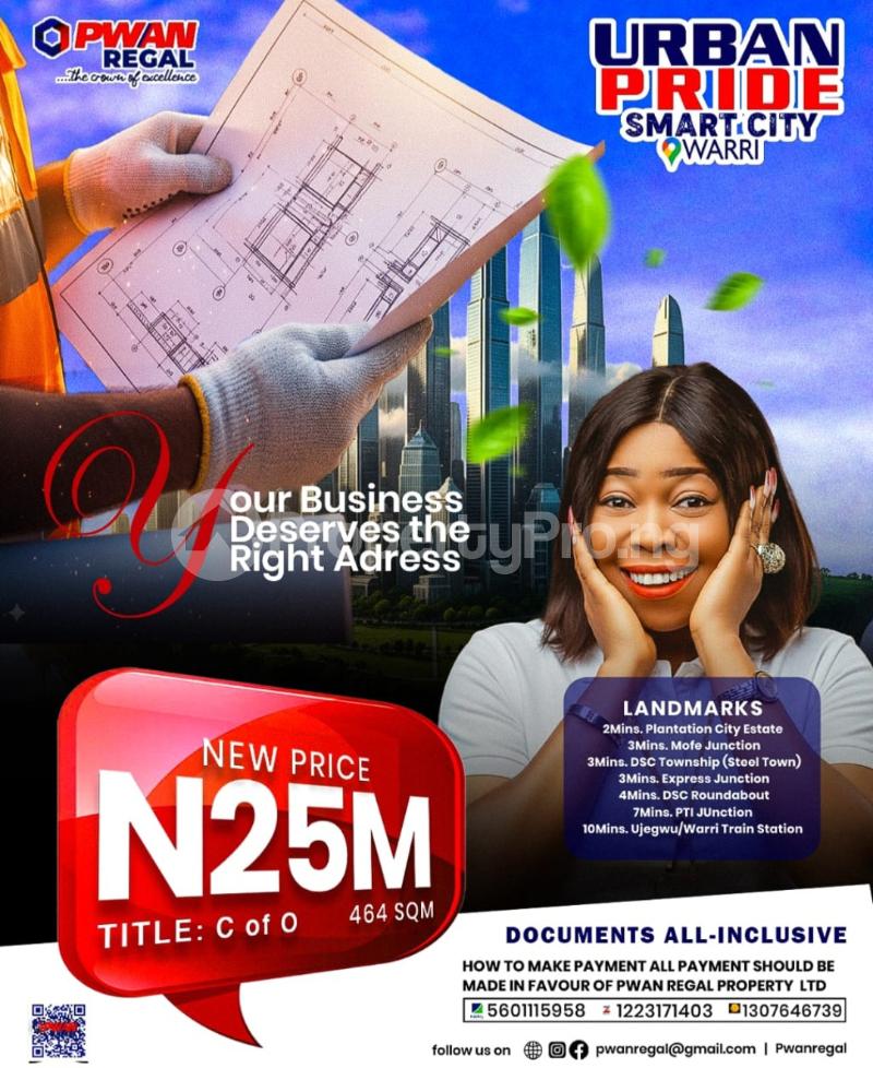 Land for sale 2min From Plantation City And Mofe Junction Warri Delta