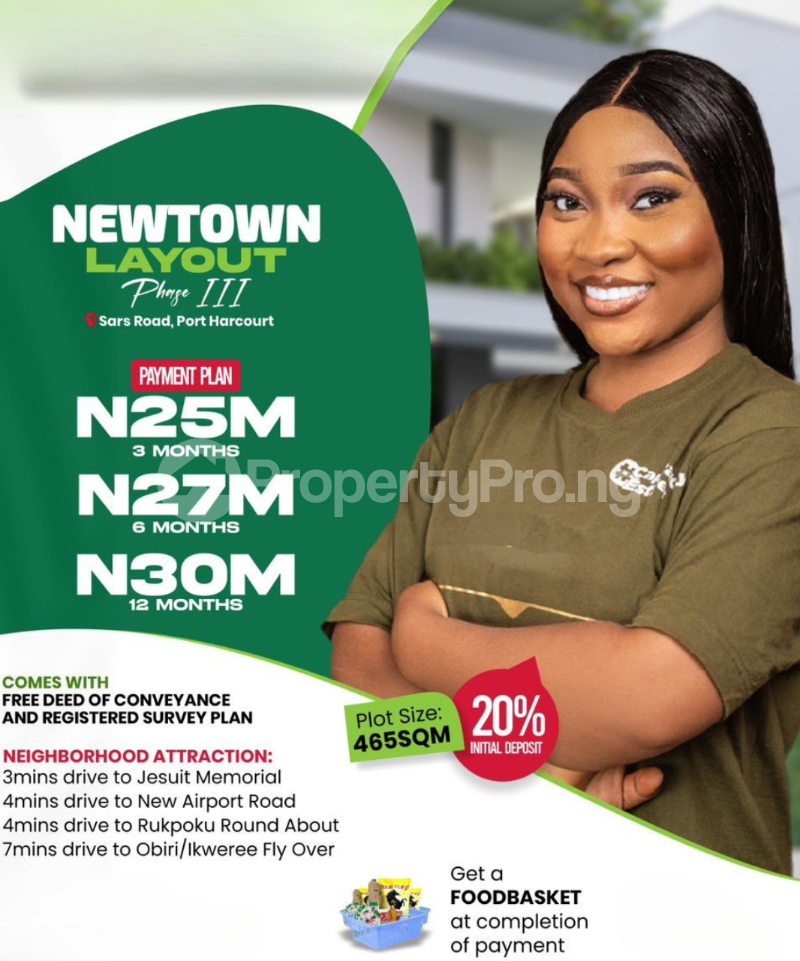 Land for sale Elikpokwodu/ Newtown Layout Estate 3/ring Road Sarz Road Rupkpokwu Port Harcourt Rivers