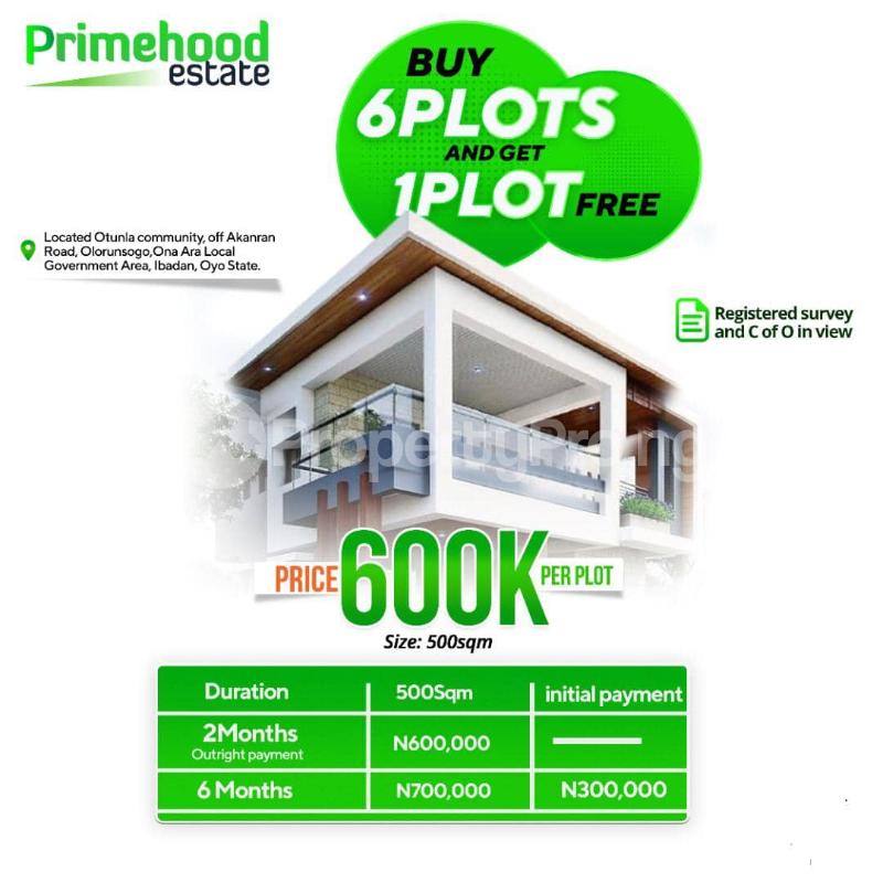 Land for sale Ibadan Oyo