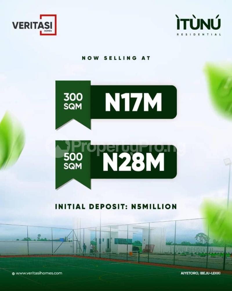 Land for sale Aiyetoro/itunu Residential/opposite The Proposed Lagos State International Airport Ibeju-Lekki Lagos