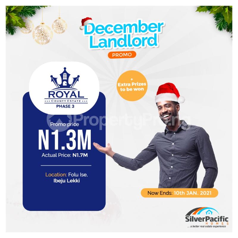 Land for sale Royal County Estate Phase3. Ibeju-Lekki Lagos