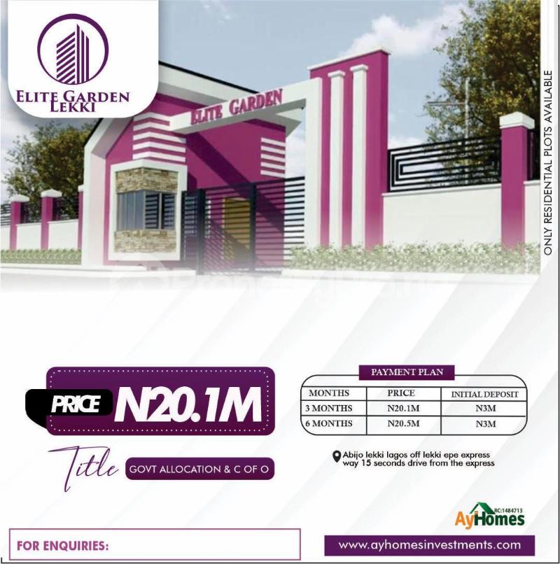 Land for sale Lekki Lagos