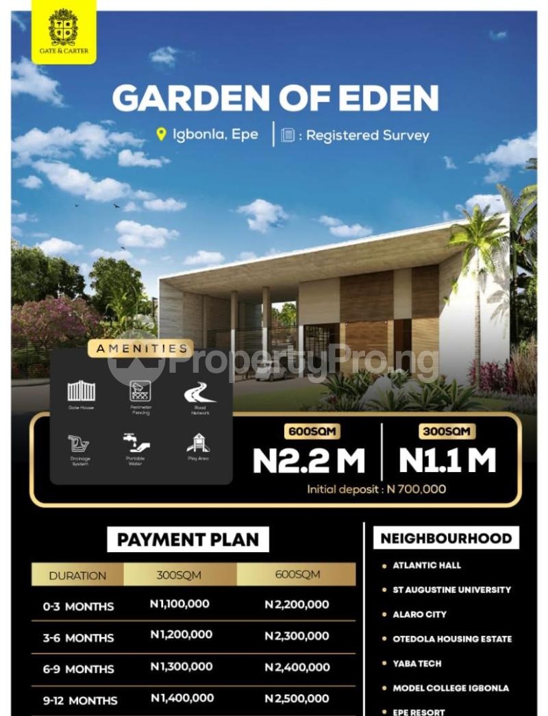 Land for sale Epe Lagos - 0