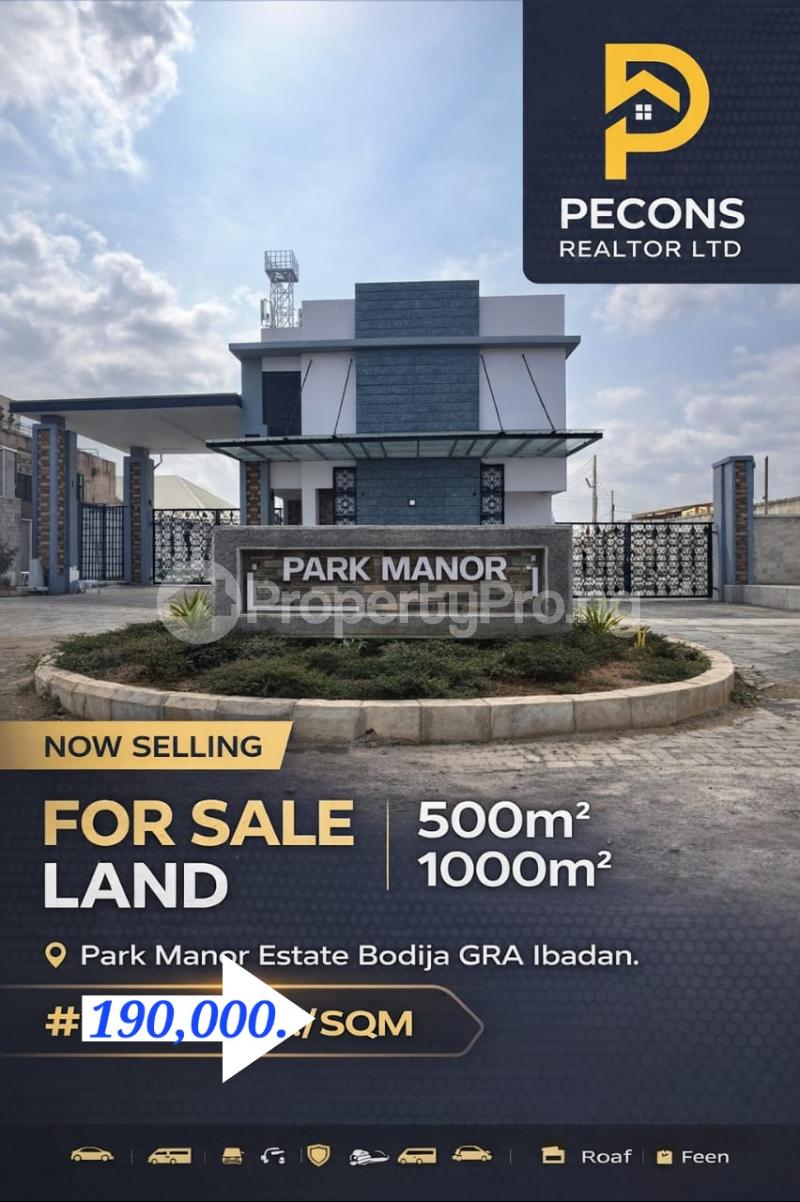Land for sale Park Manor Estate (former Trans Amusement Park) Samonda Ibadan Oyo