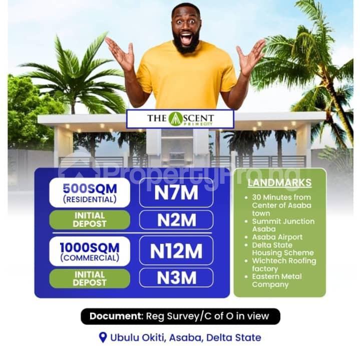 Land for sale Ubulu Okiti, Asaba Delta - 0