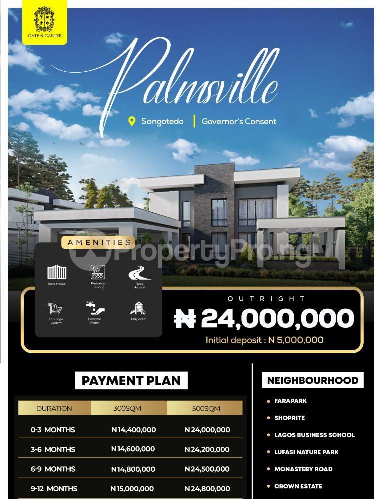 Land for sale Sangotedo Lagos