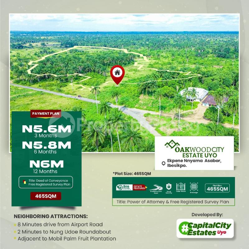 Land for sale Full Life Glory Land Cathedral Airport Road Uyo/oakwood City Estate, Ibesikpo Asutan Akwa Ibom